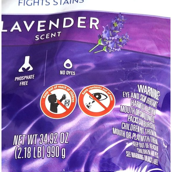 Open Nature Liquid Laundry Packs Fights Stains Lavender Scent 45 Pack Detergent - Picture 4 of 10
